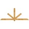 Ekena Millwork Kennewick Rough Sawn Timber Gable Bracket, Western Red Cedar, 84"W x 35"H x 4"D x 4"F, 10/12 Pitch GBW084X35X0404KEN00RWR - alternate 1